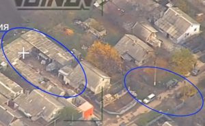 Warleaks 00851 Strajk na miejscu zbiórki oficerów 128. górskiej brygady szturmowej Sił Zbrojnych Ukrainy w Dmitrowie...