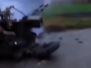 Warleaks 00949 Ukraińcy strącają rosyjski dron Geran