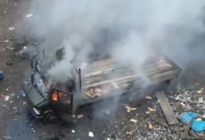 Warleaks 00968 Ataki z dronów na personel i pojazdy ukraińskie