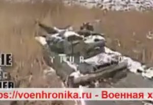Warleaks 01012 Zniszczenie Ukraińskich Sił Zbrojnych T-64 przez dron kamikaze