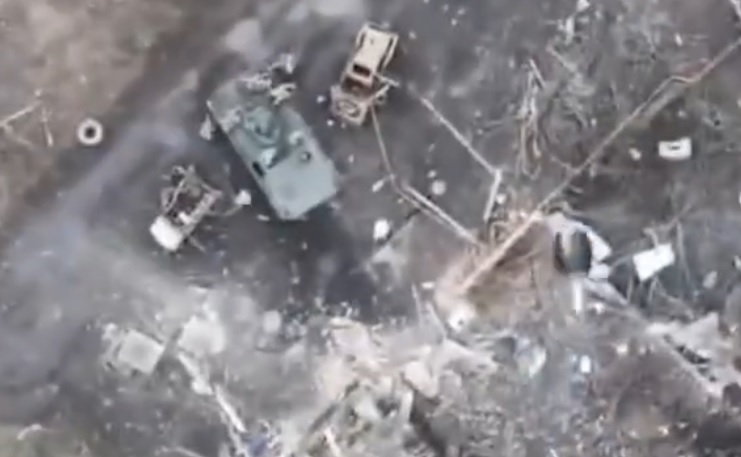 Warleaks 01409 Zniszczenie Sił Zbrojnych Ukrainy w centrum wsi - Pierwomajskoje