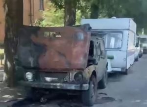 Warleaks 01660 Samochody TCC nadal płoną na całej Ukrainie