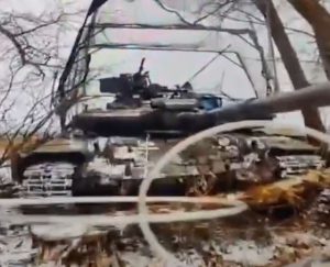 Warleaks 2550 Zniszczenie Leoparda i  dopalanie APU T-64BV w obwodzie kurskim