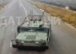 Warleaks 2622 Spalenie ukraińskiego HUMVEE (nowy kosztuje pomad milion PLN) przez rosyjski dron