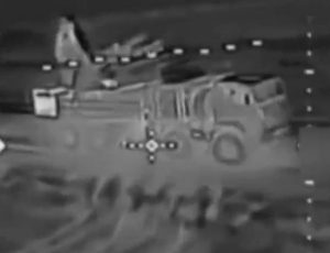 Warleaks 2685 Ukraiński dron wysłany z drona morskiego atakuje z bliskiej odległości system Pancyr Federacji Rosyjskiej