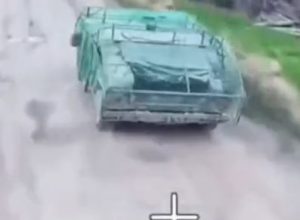 Warleaks 3244 Zniszczenie ukraińskiego Humvee w rejonie Liptsy w obwodzie charkowskim